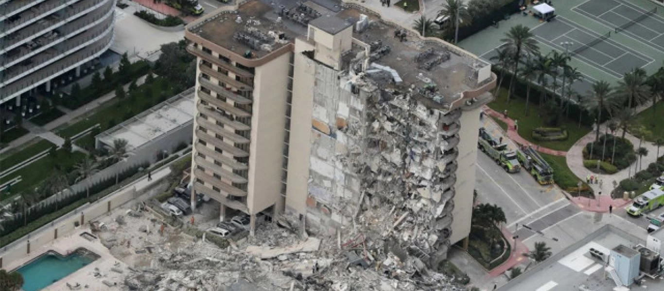 Φλόριντα: Κατεδαφίζεται σήμερα το τμήμα του κτιρίου που παραμένει όρθιο υπό το φόβο της καταιγίδας «Έλσα» (βίντεο)